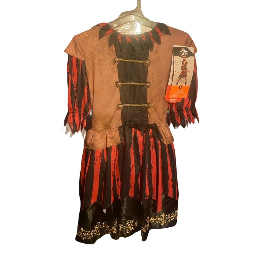 Kids Pirate Costume - Brown and Red and black.